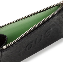 Carregar imagem no visualizador da galeria, Porta-moedas/porta-cartões preto TOUS La Rue New