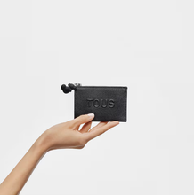 Carregar imagem no visualizador da galeria, Porta-moedas/porta-cartões preto TOUS La Rue New