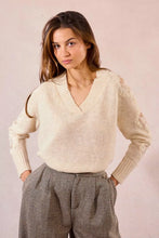 Carregar imagem no visualizador da galeria, Camisola com mangas de renda vazadas Molly Bracken