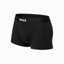 Carregar imagem no visualizador da galeria, Pack de três boxers de algodão elástico com logótipo na cintura