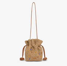 Carregar imagem no visualizador da galeria, Bucket bag pequena natural TOUS Heritage
