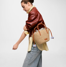 Carregar imagem no visualizador da galeria, Tote bag pequena natural TOUS Summer Holidays