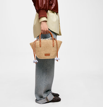 Carregar imagem no visualizador da galeria, Tote bag pequena natural TOUS Summer Holidays