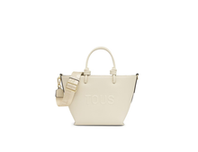 Carregar imagem no visualizador da galeria, Mala Tote bag pequena bege TOUS La Rue New