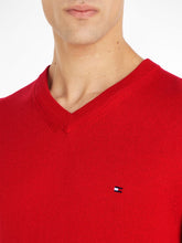 Carregar imagem no visualizador da galeria, Pulover de algodão e cashmere com decote em V