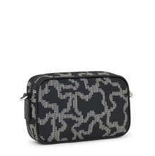 Carregar imagem no visualizador da galeria, Mala de tiracolo repórter preta Kaos Pix Soft Tous