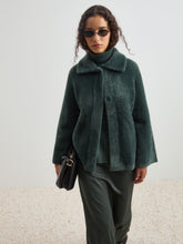 Carregar imagem no visualizador da galeria, Casaco de pelo mangas raglan Decenio