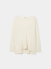 Carregar imagem no visualizador da galeria, Camisola de lã decote em V Decenio