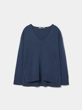 Carregar imagem no visualizador da galeria, Camisola de lã decote em V Decenio