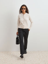 Carregar imagem no visualizador da galeria, Casaco malha em lã e algodão Decenio