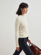 Carregar imagem no visualizador da galeria, Camisola malha entrançada Decenio