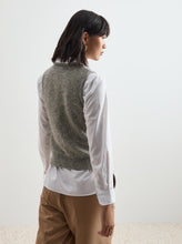 Carregar imagem no visualizador da galeria, Colete de Malha Tricotada com Lantejoulas Douradas Decenio