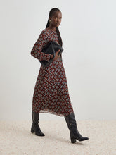 Carregar imagem no visualizador da galeria, Vestido midi estampado Decenio