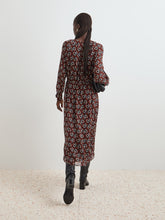 Carregar imagem no visualizador da galeria, Vestido midi estampado Decenio