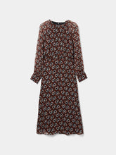 Carregar imagem no visualizador da galeria, Vestido midi estampado Decenio