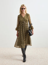 Carregar imagem no visualizador da galeria, Vestido midi de manga comprida Decenio