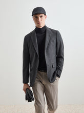 Carregar imagem no visualizador da galeria, Blazer clássico com mistura de algodão e lã