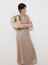 Carregar imagem no visualizador da galeria, Vestido em linho sem mangas Decenio - Ref. D005278