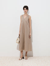 Carregar imagem no visualizador da galeria, Vestido em linho sem mangas