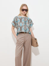 Carregar imagem no visualizador da galeria, T-shirt com estampado geométrico