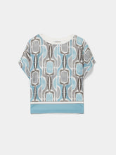 Carregar imagem no visualizador da galeria, T-shirt com estampado geométrico