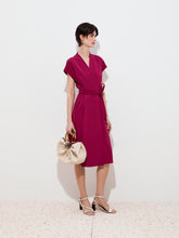 Carregar imagem no visualizador da galeria, Vestido midi trespassado Decenio - Ref. D005437