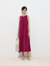 Carregar imagem no visualizador da galeria, Vestido midi fluido em cupro