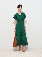 Carregar imagem no visualizador da galeria, Vestido midi com bordado inglês Decenio - Ref. D005491