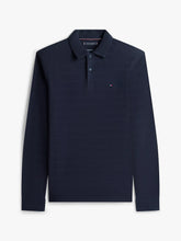 Carregar imagem no visualizador da galeria, Polo de manga comprida em espinha Tommy Hilfiger