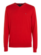 Carregar imagem no visualizador da galeria, Pulover de algodão e cashmere com decote em V