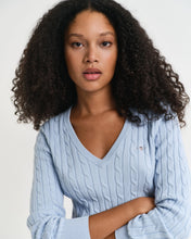 Carregar imagem no visualizador da galeria, Pulôver de algodão entrançado