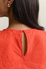 Carregar imagem no visualizador da galeria, Vestido em linho com corte enviesado Gant - Ref. 4503525