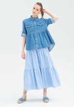 Carregar imagem no visualizador da galeria, Blusa de ganga