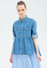 Carregar imagem no visualizador da galeria, Blusa de ganga