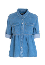 Carregar imagem no visualizador da galeria, Blusa de ganga