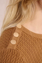 Carregar imagem no visualizador da galeria, Camisola de malha trançada Molly Bracken
