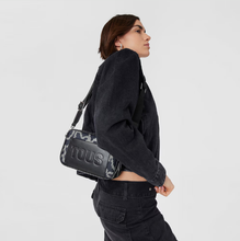 Carregar imagem no visualizador da galeria, Mala de tiracolo repórter preta Kaos Pix Soft Tous
