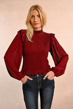 Carregar imagem no visualizador da galeria, Blusa com babados e franzidos Molly Bracken - Ref. T1861BCN
