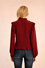 Carregar imagem no visualizador da galeria, Blusa com babados e franzidos Molly Bracken - Ref. T1861BCN
