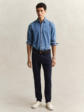 Carregar imagem no visualizador da galeria, Calças jeans slim de algodão e linho
