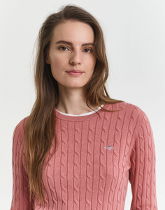 Camisola de malha entrançada