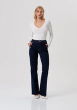 Carregar imagem no visualizador da galeria, Calça jeans flare de perna larga Fracomina - Ref. FR26SV2009D46493
