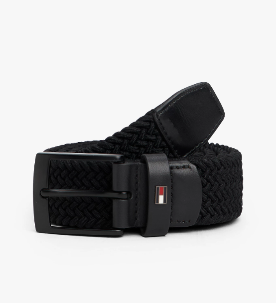 Cinto de tecido elástico trançado