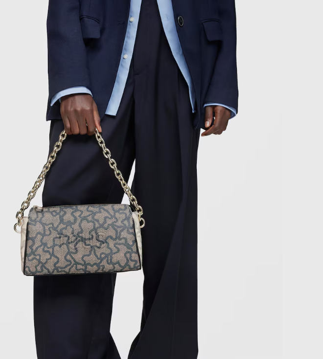 Mala de tiracolo preta Kaos Icon Tous