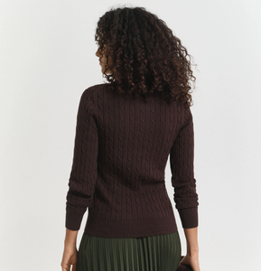 Camisola de malha entrançada