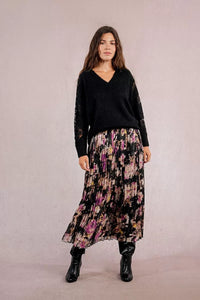 Camisola com mangas de renda vazadas Molly Bracken