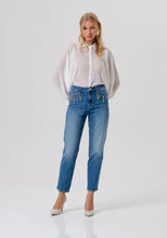 Carregar imagem no visualizador da galeria, Calça jeans estilo mom fit Fracomina - Ref. FR26SVD005D40103
