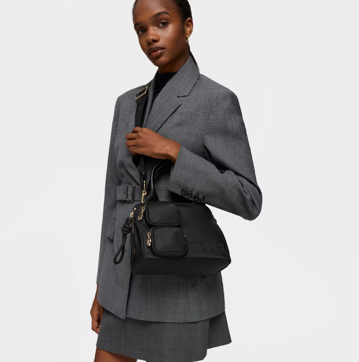 Mala shopper pequena preta Tous Roomy Tous