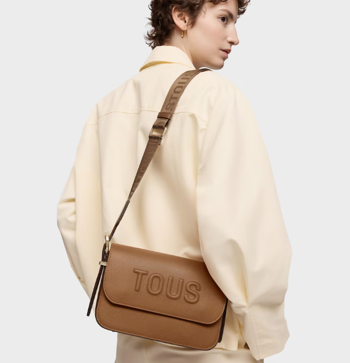 Mala de tiracolo média camel TOUS Brenda