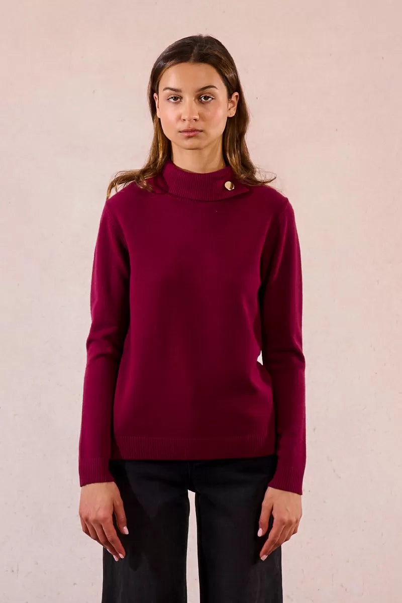 Camisola de gola alta com botões Molly Bracken